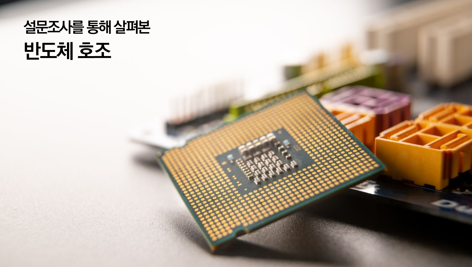 [이슈] 반도체 호조에 대한 경제전문가 의견조사