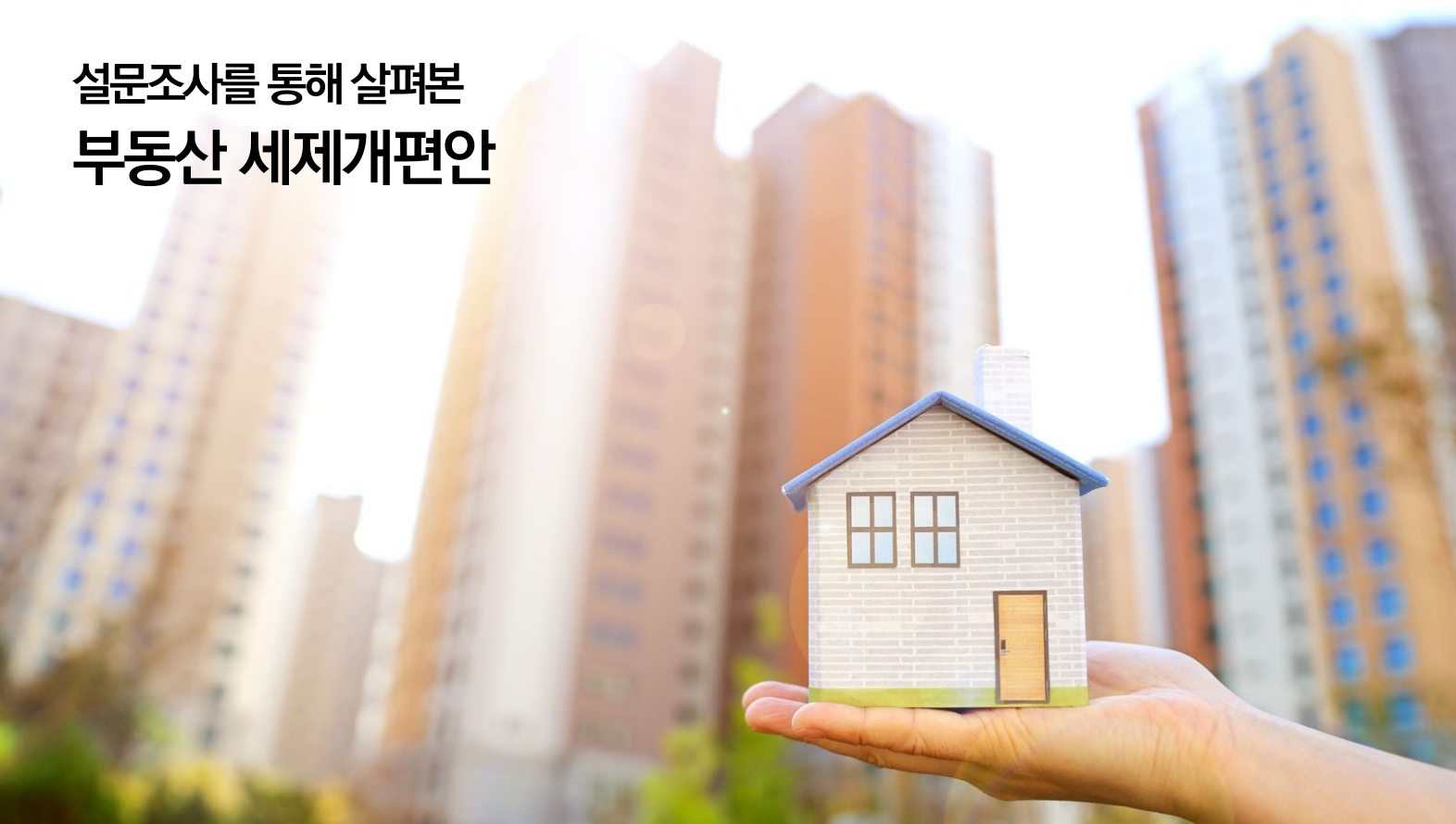 [이슈] 부동산 세제개편안에 대한 경제전문가 의견조사
